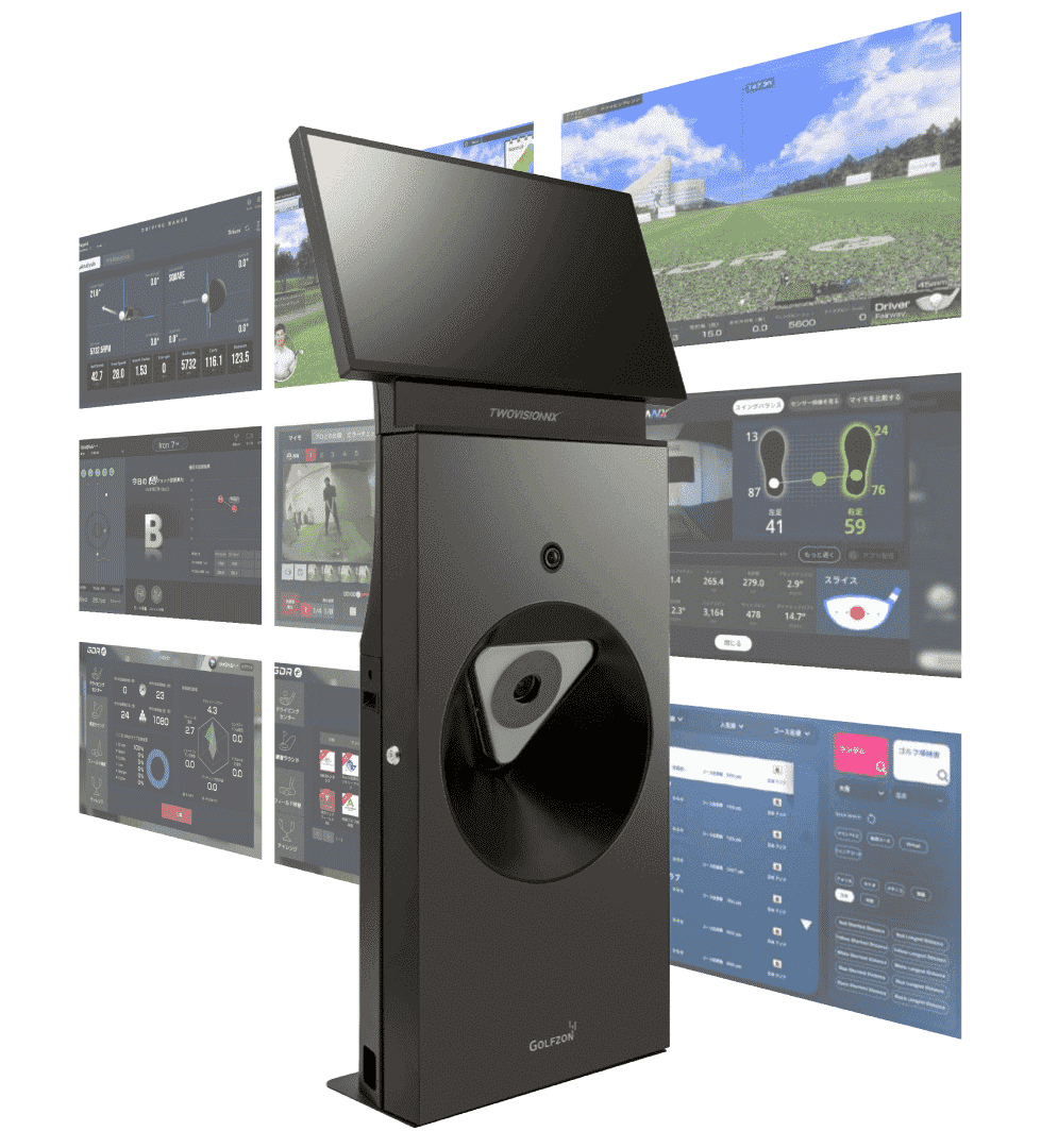 自宅へシミュレーションゴルフGOLFZONを設置する様子