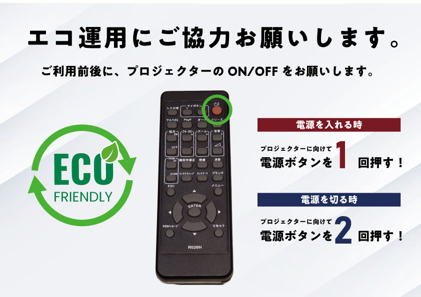 プロジェクターの操作方法