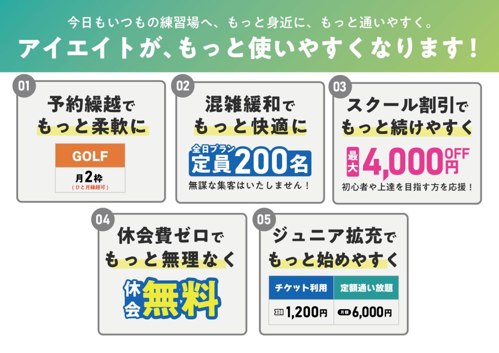 アイエイトがもっと使いやすくなります